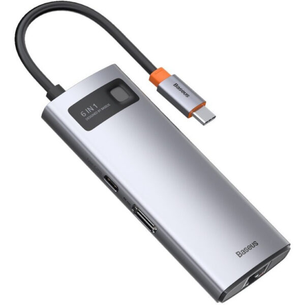 هاب 6 پورت USB-C بیسوس مدل C HUB WKWG000003